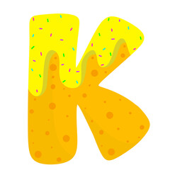 English donut letters 