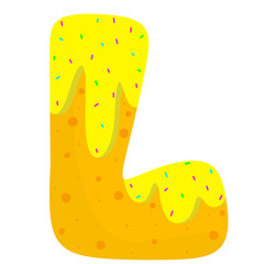 English donut letters 