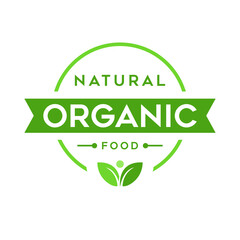 Organic Product Lables Vector