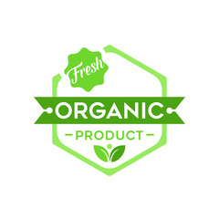Organic Product Lables Vector