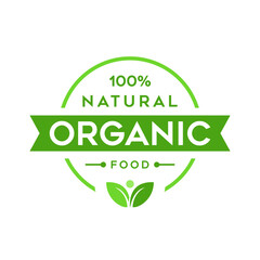 Organic Product Lables Vector