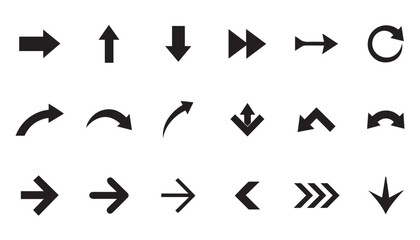 Arrow icon set. Directional Arrows, functional Arrows, symbolic Arrows.
