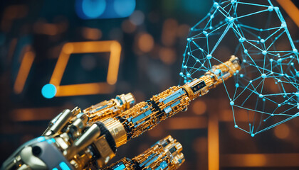 A photo that illustrates  network marketing in the Technology of Ai, Created using Generative Ai