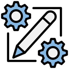 Customization Blue Black Icon