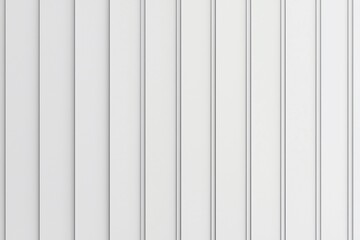 Fototapeta premium Minimalist interior design featuring white vertical paneling with subtle shadows and textures