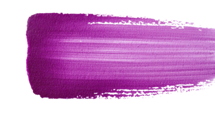 Vibrant Purple Paint Brushstroke on White Background Highlighting Texture and Artistic Essence for Creative Projects and Design Inspirations