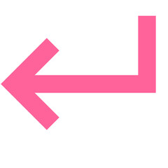 pink simple enter arrow