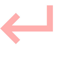 light pink simple enter arrow