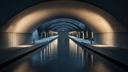 Obraz premium a picturesque bridge arching over a canal in Amsterdam during twilight.Architectural design elements modern interventions creativity 