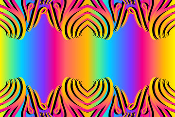  gradient flower and leaf art pattern of indonesian culture traditional tenun batik ethnic dayak ornament for wallpaper ads