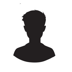 silhouette of a person on white background 