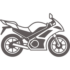 Motorcycle, desert rally, isolated vector silhouette, ink drawing. Motorsport  Motorcycle, desert rally, isolated vector silhouette, ink drawing. Motorsport