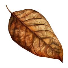 Golden autumn leaves, isolated on white, showcase nature's vibrant fall foliage