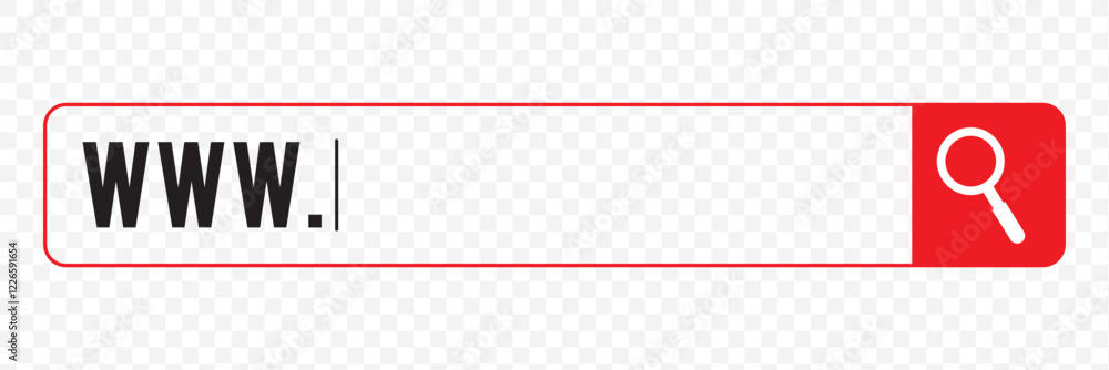 Poster internet browser search engine. search bar for ui ux design and web site. search address and navigat