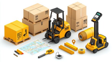Optimizing logistics operations utilizing six essential tools including pallet jack and barcode scanning for streamlined warehouse management