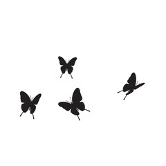butterflies shilahoutte vector bundle design 