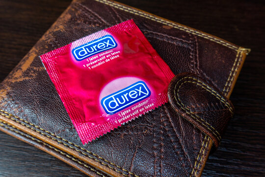 Arad,Romania - February 2, 2025: Condom Durex Healthy and safe sex