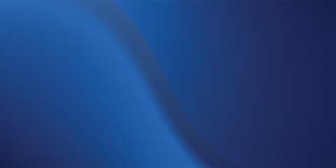 Gradient blue abstract background with a soft curve and smooth lighting.