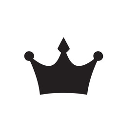 crown icons set shilahoutte vector on white background 