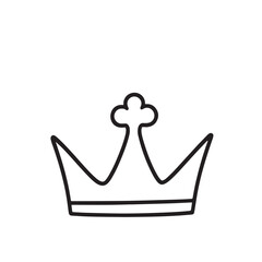 crown icons set shilahoutte vector on white background 