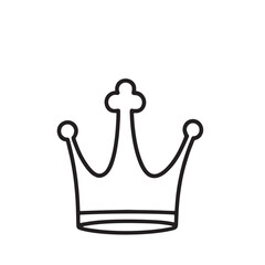 crown icons set shilahoutte vector on white background 