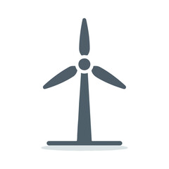 Wind turbine vector illustration
