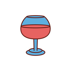 Wine glass icon design