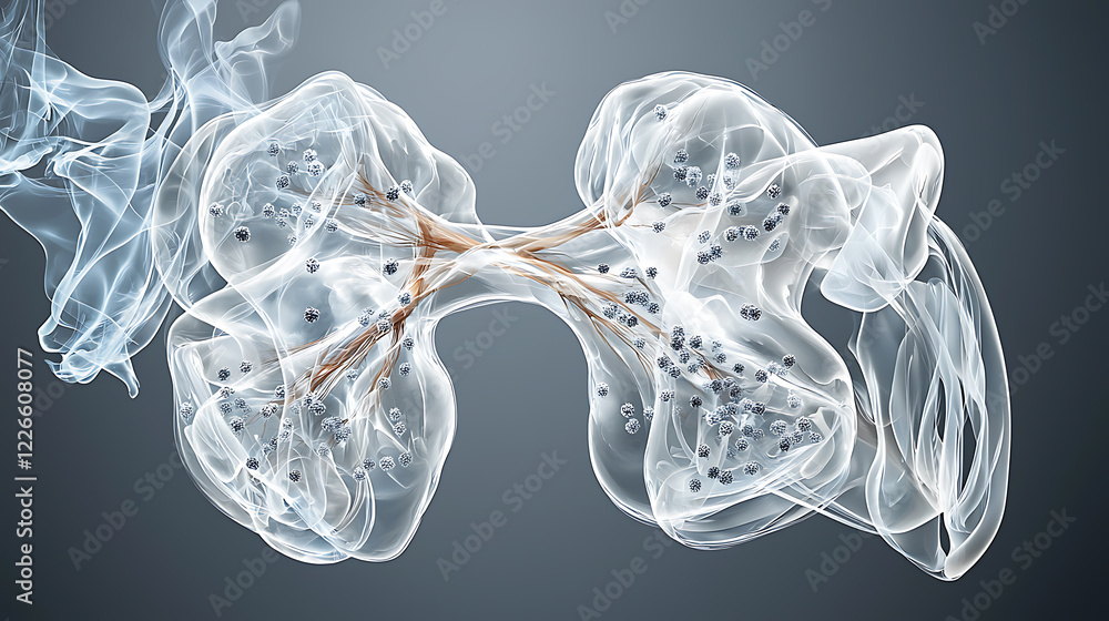 Poster dynamic smoke patterns abstract art digital creation studio environment close-up view visual harmony