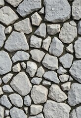 Obraz premium Irregular Stone Wall: A Textured, Rustic Composition