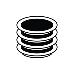 Dinner plates icon design