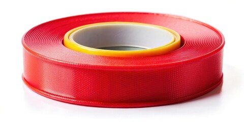 Silhouette of PTFE Pipe Thread Seal Tape on White Background - Perfect for Plumbing & DIY Projects