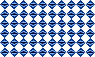 seamless geometric pattern, Seamless geometric diamond pattern in triple tone blue and black diamond checkerboard, chessboard seamless Repeat seamless pattern design for fabric print, 3 layer diamond