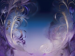 Fototapeta premium Delicate swirls of purple and blue create an enchanting and mystical atmosphere. The light and dark shades blend seamlessly, evoking a sense of elegance and fantasy.