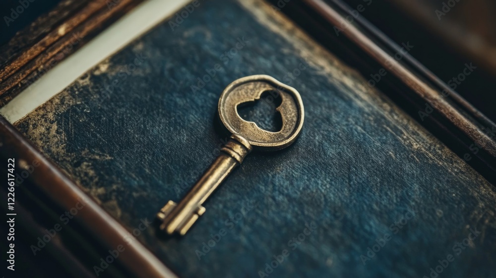 Poster a lock and key on a tablet screen, highlighting data protection and preventing unauthorized access t