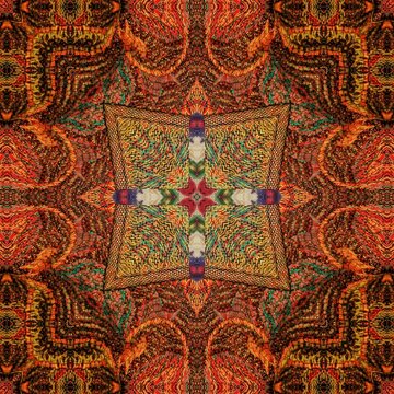 Embroidery and batik design concept. Antique art for clothing print, sublimation block etc. New trendy wallpaper, cover photo, interior decoration idea. Abstract pattern for the carpet background
