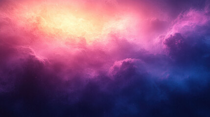 Obraz premium Vibrant purple and pink clouds create dreamy cosmic background