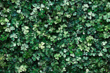 Pattern for background, made of shamrock