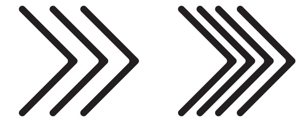 Swipe icons set. Up arrow button symbols. Scrolling, slide icon collection. Vector illustration