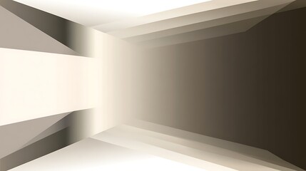 Abstract Beige and Brown Geometric Shapes Design