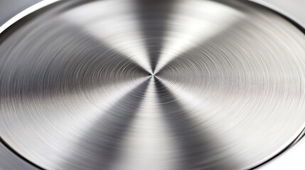 Polished Metal Surface With Concentric Circles