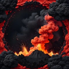 burning fire in the sky