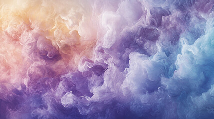 Fototapeta premium Abstract Pastel Purple Blue Swirling Smoke Cloud Background Design Art Soft Color Fluid Image Style 
