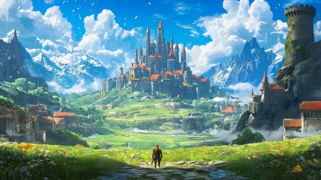 Immersive and vibrant environments enhance the MMORPG gaming experience.