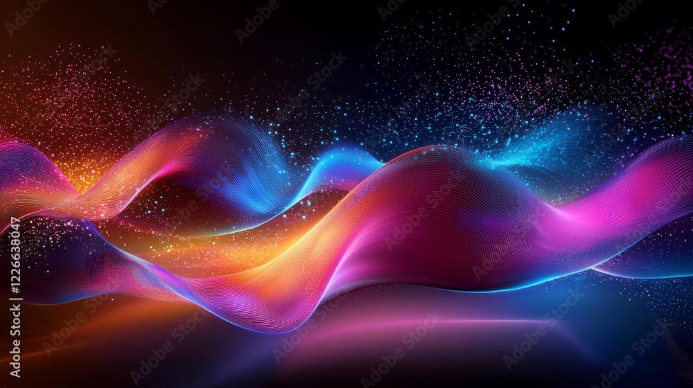 Poster dive into a world where science and art unite in a vibrant display of innovation.
