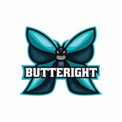 Butteright Simple Mascot Logo