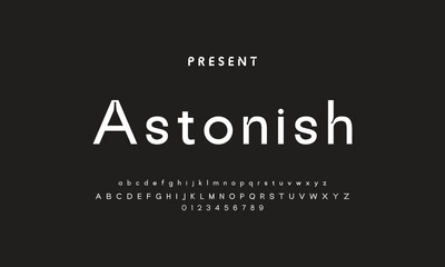 Future font creative modern alphabet fonts. Typography bold regular. vector illustrator