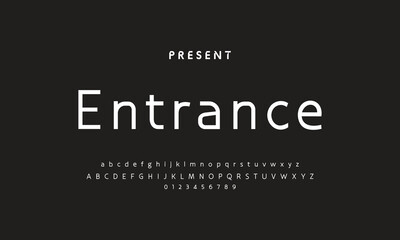 Future font creative modern alphabet fonts. Typography bold regular. vector illustrator