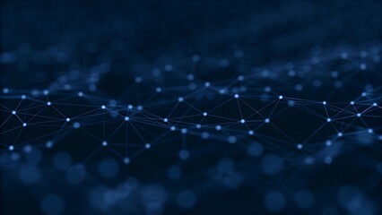 Obraz premium spider web with dew drops