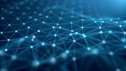 Obraz premium Global Digital Network with a Sci-Fi Aesthetic