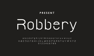 Future font creative modern alphabet fonts. Typography bold regular. vector illustrator